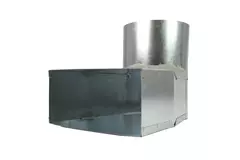Lepe hoekstuk 170x80 mm naar diameter 160 mm