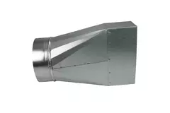 Verloopstuk 170x80 mm naar diameter 150 mm tbv instortkanaal