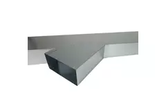 Zijaansluiting 170x80 mm 45 graden voor rechthoekig instortkanaal
