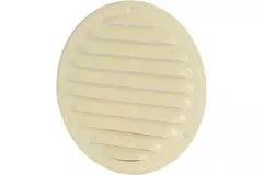 Metalen ventilatierooster rond 100 mm beige - MR100Y - RAL1015