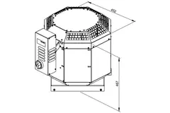 Dakventilator horeca met frequentiegestuurd - DVN 225 D2 30