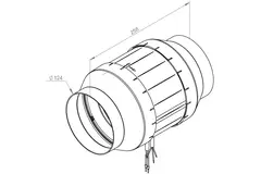 Buisventilator 125mm mixed-flow ETAMASTER - EM 125L EC 01