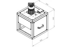 Boxventilator motor buiten lineaire flow - MPC 250 EC TI 30