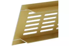 Plintrooster aluminium - goud L=300mm x H=40mm -RA430G