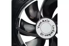 Vmc salle de bain Vent-Axia Lo-Carbon iQ de design plat NOIR Ø 100 - 125 mm