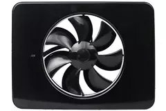 Vmc salle de bain Vent-Axia Lo-Carbon iQ de design plat NOIR Ø 100 - 125 mm