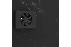 Vmc salle de bain Vent-Axia Lo-Carbon iQ de design plat NOIR Ø 100 - 125 mm