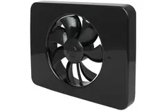 Vmc salle de bain Vent-Axia Lo-Carbon iQ de design plat NOIR Ø 100 - 125 mm