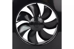 Vmc salle de bain Vent-Axia Lo-Carbon iQ de design plat NOIR Ø 100 - 125 mm