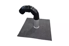 Dakdoorvoerset Ø110mm met bitumen dakbedekking, 200mm buis