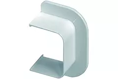 Climaplus airco leidinggoot muurrozet 90x65mm RAL 9010 WIT