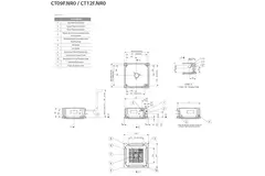 LG Cassette airco met afdekplaat CT12F-S R32 3,5 kW set