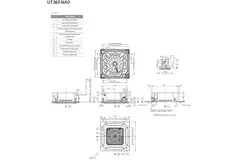 LG Climatiseur à cassette avec plaque de recouvrement UT48F-S R32 13.4 kW set