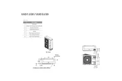 LG Climatiseur à cassette avec plaque de recouvrement UT48F-S R32 13.4 kW set