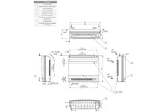 LG Console Inverter wand airco UQ18-S R32 5,0 kW set