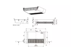 Climatiseur Inverter LG monté au plafond UV18F-S R32 5.0 kW set