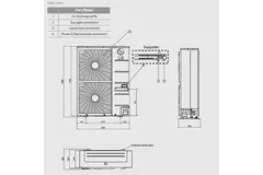 LG-UB70 19,0 kW Kanaal inverter set binnen en buitenunit