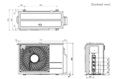 LG DUO Complete Multisplit airco MU2R15-0912 R32 1x2,5 kW + 1x3,5 kW