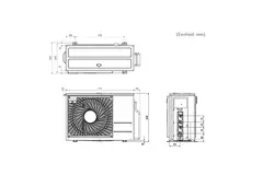 LG airco buitenunit Multi 1-2 units Max 21 BTU R32 4,1 kW