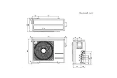 LG airco buitenunit Multi 1-3 units Max 30 BTU R32 5,3 kW