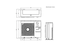 LG airco buitenunit Multi 1-4 units Max 39 BTU R32 7,0 kW