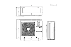 LG airco buitenunit Multi 1-5 units Max 52 BTU R32 11,2 kW