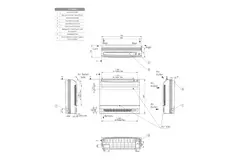 LG airco binnenunit Console Wand model R32 2,6 kW