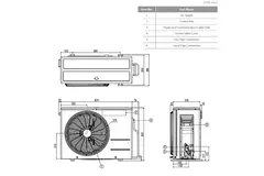 LG F09MT Prestige Dual Inverter airco 2,5 kW set