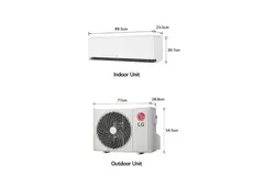 LG Dualcool Deluxe Dual Inverter airco R32 2,5 kW set