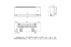 Tosot CLIVIA by GREE Unité intérieure Design R32 5,3-5,4 kW