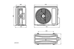 Tosot CLIVIA by GREE Inverter airco Black R32 2,5 kW set