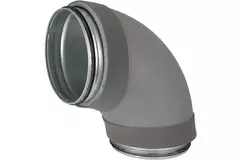 Thermoduct geïsoleerde bocht 90 graden diameter 125 mm
