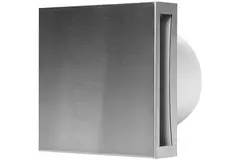 Badkamerventilator Ø 100 mm RVS met timer en vochtsensor - Design EET100HTi