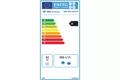 Itho Daalderop WTW HRU 350 ECO unit HP RFT Hoogbouw 350m3/h - perilex stekker