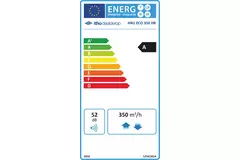 Itho Daalderop WTW HRU 350 ECO unit HR RFT Hoogbouw 350m3/h - euro stekker