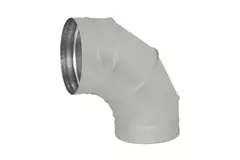 Coude spiralé rond 90° Ø 400 mm pour conduit rigide galvanisé - sur mesure RAL7035