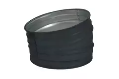 Spiro bocht 125 mm 15 graden (sendz. verz.) RAL7016