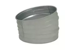 Spiro bocht 150 mm 15 graden (sendz. verz.) RAL7035