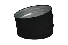 Coude rond spiralé 15° Ø 125 mm  - sur mesure RAL9005