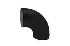 Coude spiralé rond 90° Ø 180 mm pour conduit rigide galvanisé - sur mesure RAL9005
