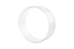 Coupleur mâle spiralé SAFE Ø 80 mm pour conduits rigides galvanisés - sur mesure RAL9010