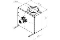Boxventilator rookgas F400 - MPS 560 D4 F4 30