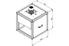 Boxventilator rookgas met lineaire flow - MPC 400 D4 F4 TI30