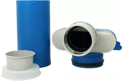 Vent-Axia Uniflexplus ventielcollector 1 x Ø90 mm met schuifhuls 250 mm en speciedeksel Ø125 mm
