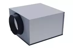 Geperforeerd instelbaar plafondrooster voor toevoer 594x594 - geïsoleerd plenum zijaansluiting Ø 125 mm