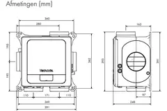 Vent-Axia Multihome EEP basis 368 m³/h + vochtsensor - euro stekker
