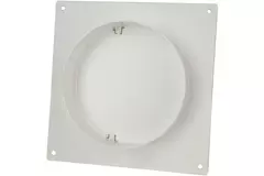 Ronde kunststof muurplaat met terugslagklep diameter: 100mm AFV100