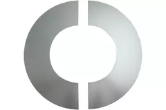 Afwerkrozet Ø 160 mm sendz. verzinkt (2 delen)