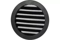 Aluminium buitenlucht muur rooster rond - Ø 200mm - ZWART