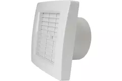 Badkamerventilator Ø 120 mm Wit met automatische sluitklep - luxe X120Z